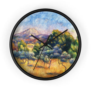 Auguste Renoir "Montagne Sainte-Victoire" Wall Clock