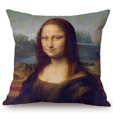 Load image into Gallery viewer, Leonardo Da Vinci Inspired Cushion Covers Mona Lisa Cushion Cover
