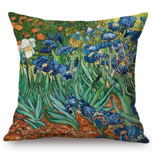 Vincent Van Gogh Inspired Cushion Covers 44X44Cm No Filling / Irises Cushion Cover