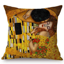 Load image into Gallery viewer, Gustav Klimt Inspired Cushion Covers The Kiss Cushion Cover
