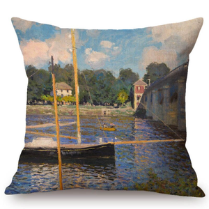 Claude Monet Inspired Cushion Covers Bridge At Argenteuil Cushion Cover
