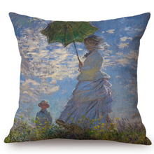 Load image into Gallery viewer, Claude Monet Inspired Cushion Covers Madame And Her Son Cushion Cover
