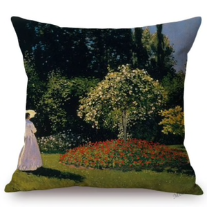 Claude Monet Inspired Cushion Covers Madame Looking At The Tree Cushion Cover