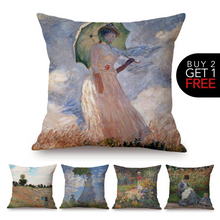 Load image into Gallery viewer, Claude Monet Inspired Cushion Covers
