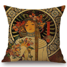Load image into Gallery viewer, Alphonse Mucha Inspired Cushion Covers The Trappistine Cushion Cover
