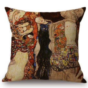 Gustav Klimt Inspired Cushion Covers The Bride Cushion Cover