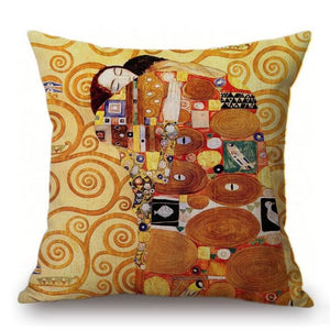 Gustav Klimt Inspired Cushion Covers Fulfillment Cushion Cover