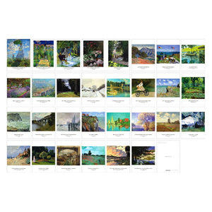 Claude Monet Postcards - 30 sheets/pack