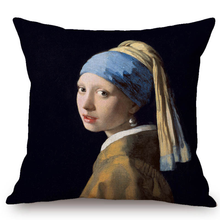 Load image into Gallery viewer, Johannes Vermeer Inspired Cushion Covers 1 Cushion Cover
