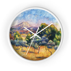 Auguste Renoir "Montagne Sainte-Victoire" Wall Clock