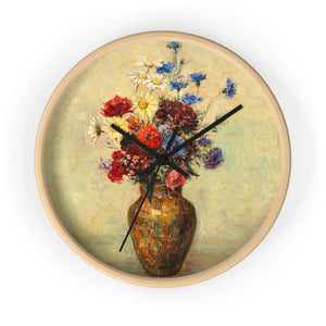Odilon Redon "Flowers in a Vase" Wall Clock