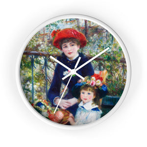 Auguste Renoir "Two Sisters" Wall Clock