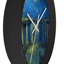 Load image into Gallery viewer, Vincent van Gogh &quot;Starry Night over the Rhone&quot; Wall Clock
