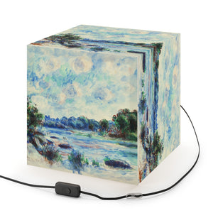 Auguste Renoir "Landscape at Pont-Aven" Cube Lamp