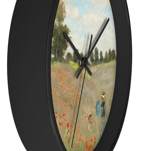 Claude Monet "Poppies" Wall Clock