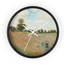 Load image into Gallery viewer, Claude Monet &quot;Poppies&quot; Wall Clock
