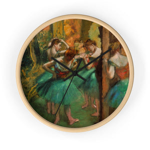 Edgar Degas "Dancers in Blue" Wall Clock