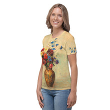 Load image into Gallery viewer, Odilon Redon &quot;Flowers in a Vase&quot; Women&#39;s T-Shirt

