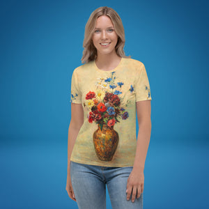 Odilon Redon "Flowers in a Vase" Women's T-Shirt