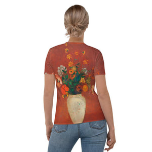 Odilon Redon "Bouquet in a Chinese Vase" Women's T-Shirt