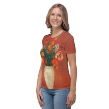 Load image into Gallery viewer, Odilon Redon &quot;Bouquet in a Chinese Vase&quot; Women&#39;s T-Shirt
