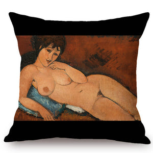 Amadeo Modigliani Inspired Cushion Covers