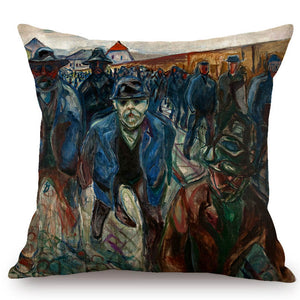 Edvard Munch Inspired Cushion Covers
