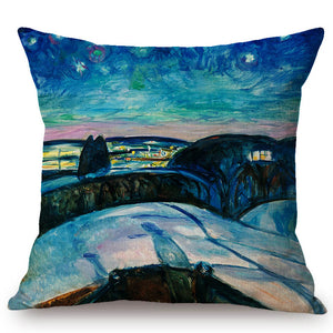 Edvard Munch Inspired Cushion Covers