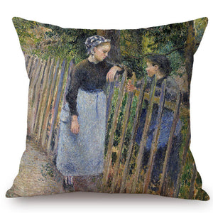 Camille Pissarro Inspired Cushion Covers