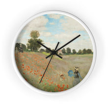 Load image into Gallery viewer, Claude Monet &quot;Poppies&quot; Wall Clock
