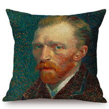 Load image into Gallery viewer, Vincent Van Gogh Inspired Cushion Covers 44X44Cm No Filling / Self-Portrait Cushion Cover
