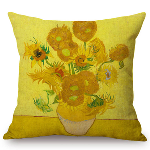 Vincent Van Gogh Inspired Cushion Covers 44X44Cm No Filling / Sunflowers Cushion Cover