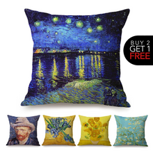 Load image into Gallery viewer, Vincent van Gogh Inspired Cushion Covers
