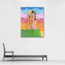 Load image into Gallery viewer, The Kiss painting by Cynthia Castejón
