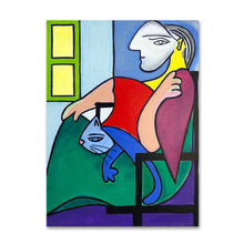 Load image into Gallery viewer, Woman in a Chair By the Window painting by Cynthia Castejón
