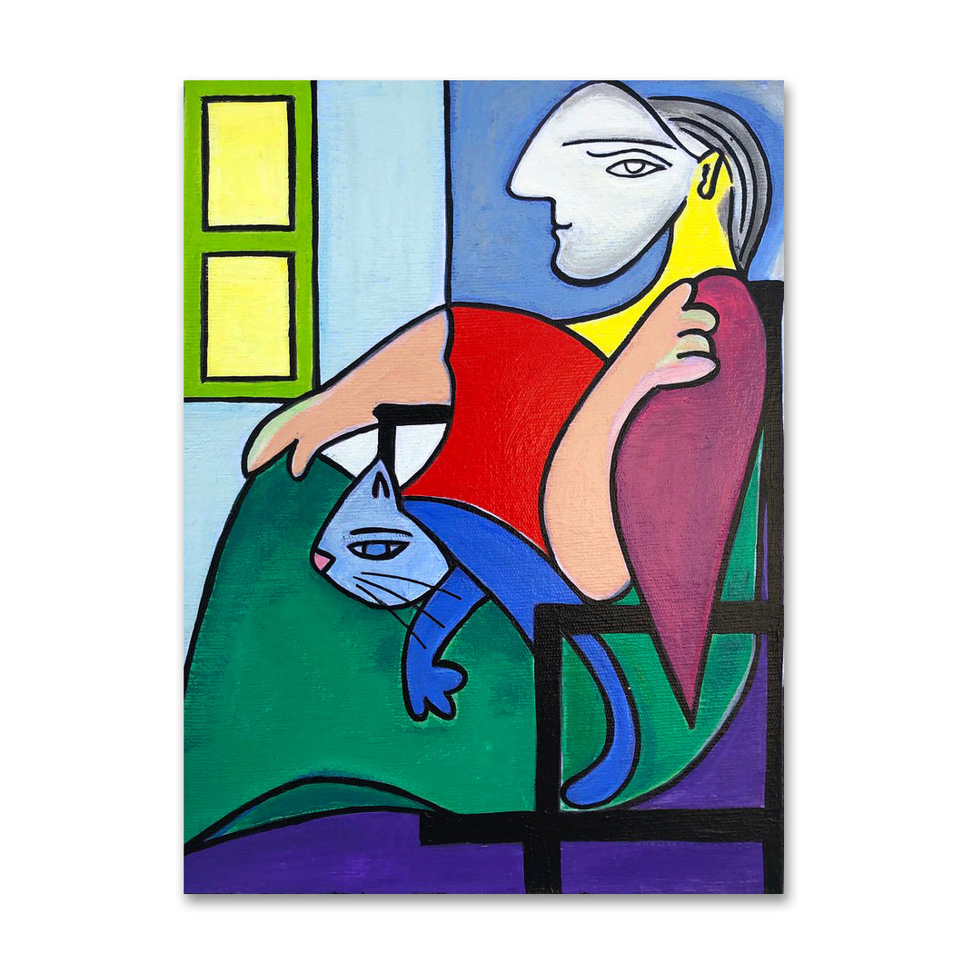 Woman in a Chair By the Window painting by Cynthia Castejón