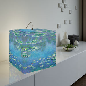 Claude Monet "Water Lilies" Cube Lamp