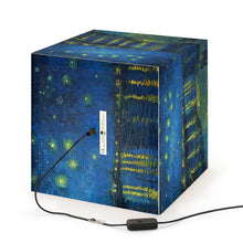 Load image into Gallery viewer, Vincent van Gogh &quot;Starry Nigh over the Rhone&quot; Cube Lamp
