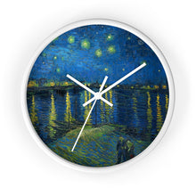 Load image into Gallery viewer, Vincent van Gogh &quot;Starry Night over the Rhone&quot; Wall Clock
