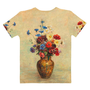 Odilon Redon "Flowers in a Vase" Women's T-Shirt