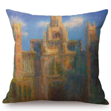Load image into Gallery viewer, Claude Monet Inspired Cushion Covers Rouen Cathedral Cushion Cover
