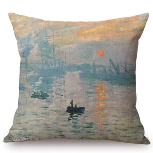 Claude Monet Inspired Cushion Covers Impression Sunrise Cushion Cover