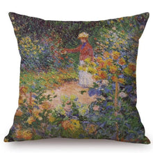 Load image into Gallery viewer, Claude Monet Inspired Cushion Covers The Garden Cushion Cover
