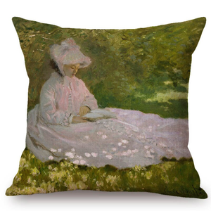 Claude Monet Inspired Cushion Covers Spring Time Cushion Cover