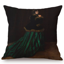Load image into Gallery viewer, Claude Monet Inspired Cushion Covers Camille Cushion Cover
