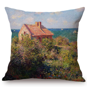 Claude Monet Inspired Cushion Covers Fishermans Cottage At Varengeville Cushion Cover