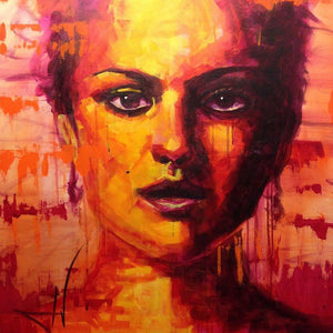 Natalie Portman painting by JV Fiori