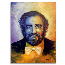 Load image into Gallery viewer, Luciano Pavarotti painting by JV Fiori
