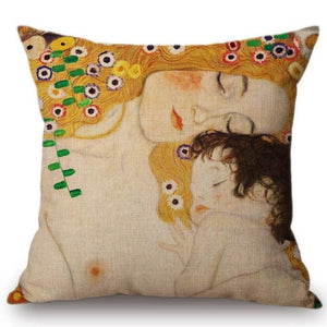 Gustav Klimt Inspired Cushion Covers Mother And Child Cushion Cover