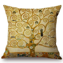 Load image into Gallery viewer, Gustav Klimt Inspired Cushion Covers Tree Of Life Cushion Cover
